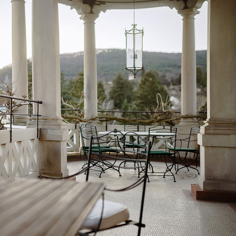 Der Sundowner nach Feierabend auf der Terrasse bei LIEBERICH
